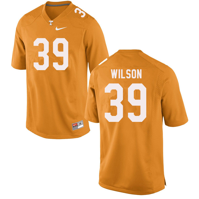 Men #39 Toby Wilson Tennessee Volunteers College Football Jerseys Sale-Orange